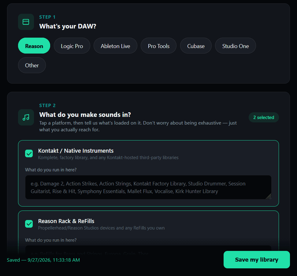 SyncLibrary interface